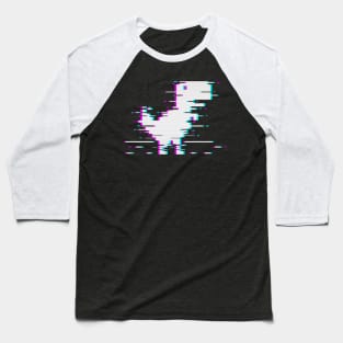 Internet Dino Glitch Baseball T-Shirt